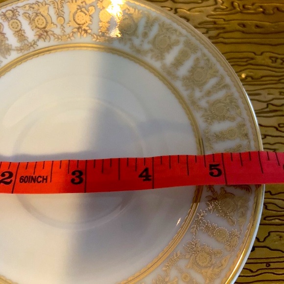 Savoy Home Gold and White Tea Cup and Saucer - Picture 7 of 9